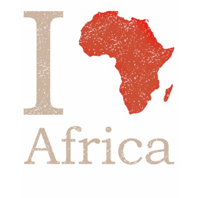 I Love Africa Tshirts by edunLIVE