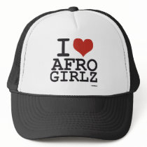 I love Afro Girls Hat