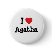 I love Agatha heart T-Shirt buttons