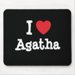 I love Agatha heart T-Shirt Mouse Mat