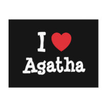 I love Agatha heart T-Shirt Postcards