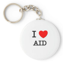 I Love Aid Keychain