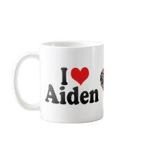 I Love Aiden Coffee Mug