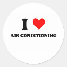 I Love Air Conditioning Sticker