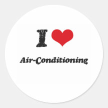 I Love Air-Conditioning Stickers