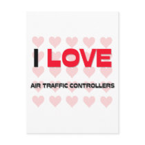 I LOVE AIR TRAFFIC CONTROLLERS postcards by professions I LOVE AIR TRAFFIC CONTROLLERS postcards