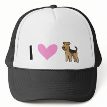 I Love Airedale Terriers / Welsh Terriers Trucker Hats