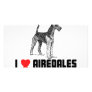 I Love Airedales Photo Greeting Card