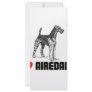 I Love Airedales Customized Rack Card
