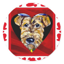 I Love Airedales stickers by Airedales_by_Joanne I Love Airedales stickers