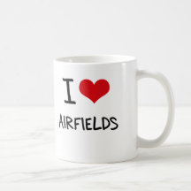 I Love Airfields Coffee Mugs