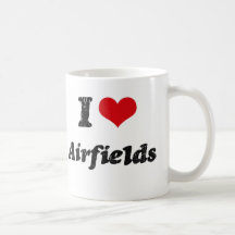 I Love Airfields Coffee Mugs