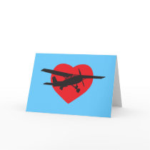 I Love Airplanes Cards