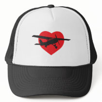 I Love Airplanes Trucker Hat