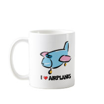 I Love Airplanes Mug