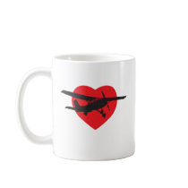 I Love Airplanes Coffee Mugs