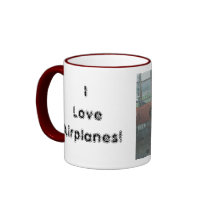 I Love Airplanes Coffee Mug