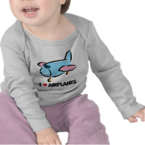I Love Airplanes T Shirts
