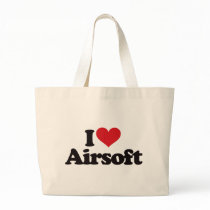 I Love Airsoft Canvas Bags