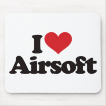 I Love Airsoft Mousepads