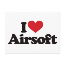 I Love Airsoft Post Cards