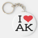 I Love AK - Heart - Keychain