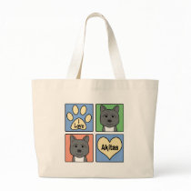 I Love Akitas bags by dogcartoons I Love Akitas bags