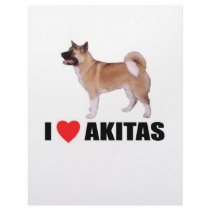 I Love Akitas Letterhead Template