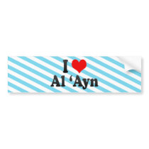I Love Al 'Ayn, United Arab Emirates Bumper Sticker