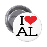 I Love AL - Round Button