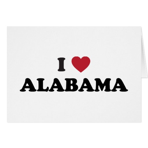 I Love Alabama Card