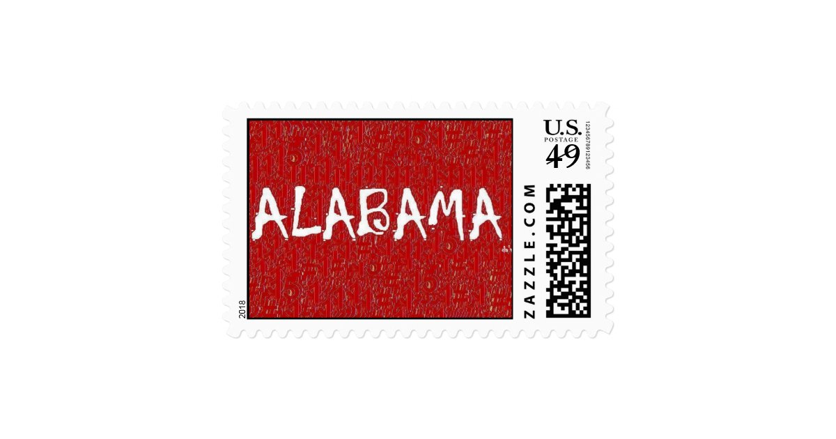 I love Alabama First Class Postage Stamp Zazzle