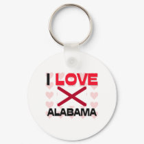 I Love Alabama keychains by tshirtshirts I Love Alabama keychains
