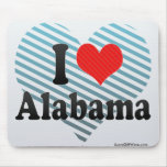 I Love  Alabama Mouse Pads