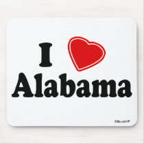 I Love Alabama Mousepad