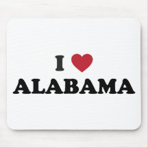 I Love Alabama Mousepads