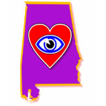 I love Alabama shirt F/B