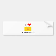I Love Alamogordo New Mexico Bumper Stickers