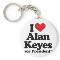 I Love Alan Keyes for President Key Chains