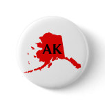 I Love Alaska -  AK Button