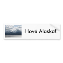 I love Alaska! Bumper Sticker bumper stickers