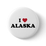 I Love Alaska buttons