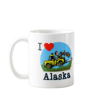 I Love Alaska Country Taxi mugs