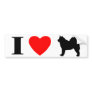 I Love Alaskan Malamutes Bumper Sticker