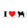 I Love Alaskan Malamutes Bumper Sticker