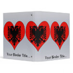 I Love Albania 3 Ring Binder