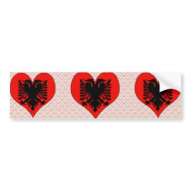 I Love Albania Bumper Stickers