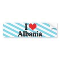 I Love Albania Bumper Sticker