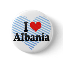 I Love Albania Pin