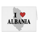I Love Albania Card
